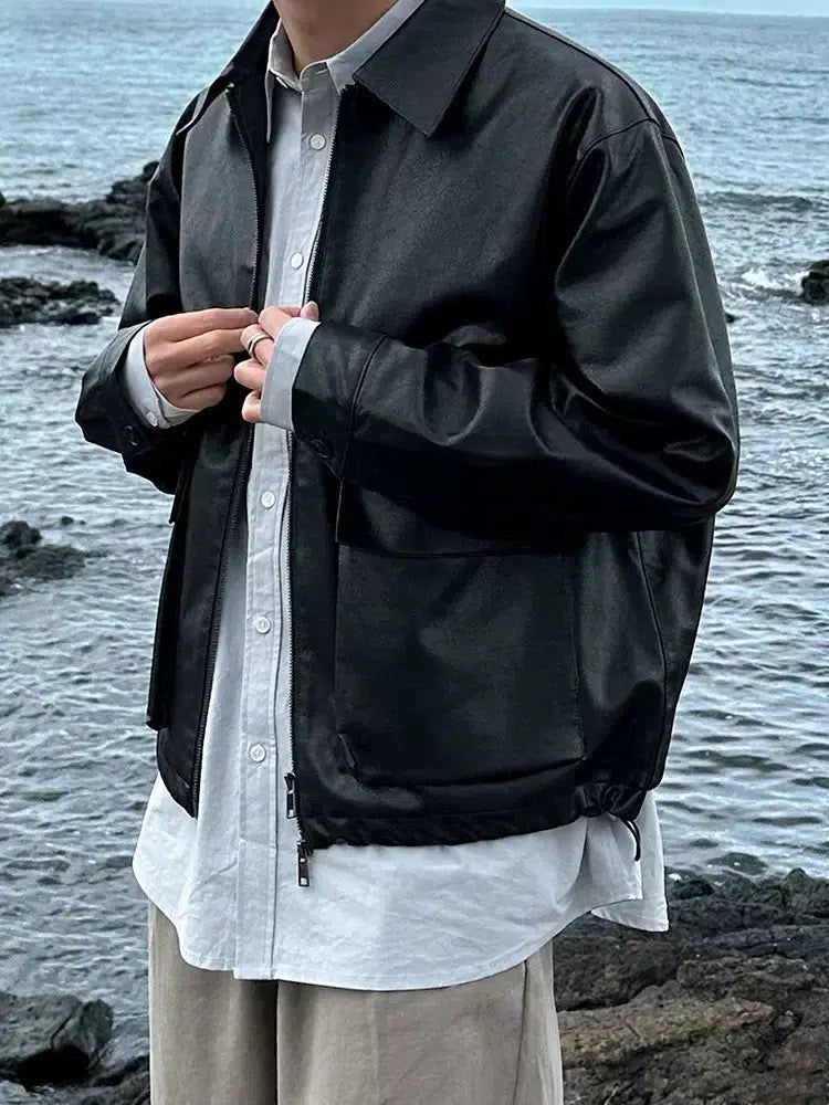 puu　　　ohotoro leather Jacket urban leather jacket | OHOTORO