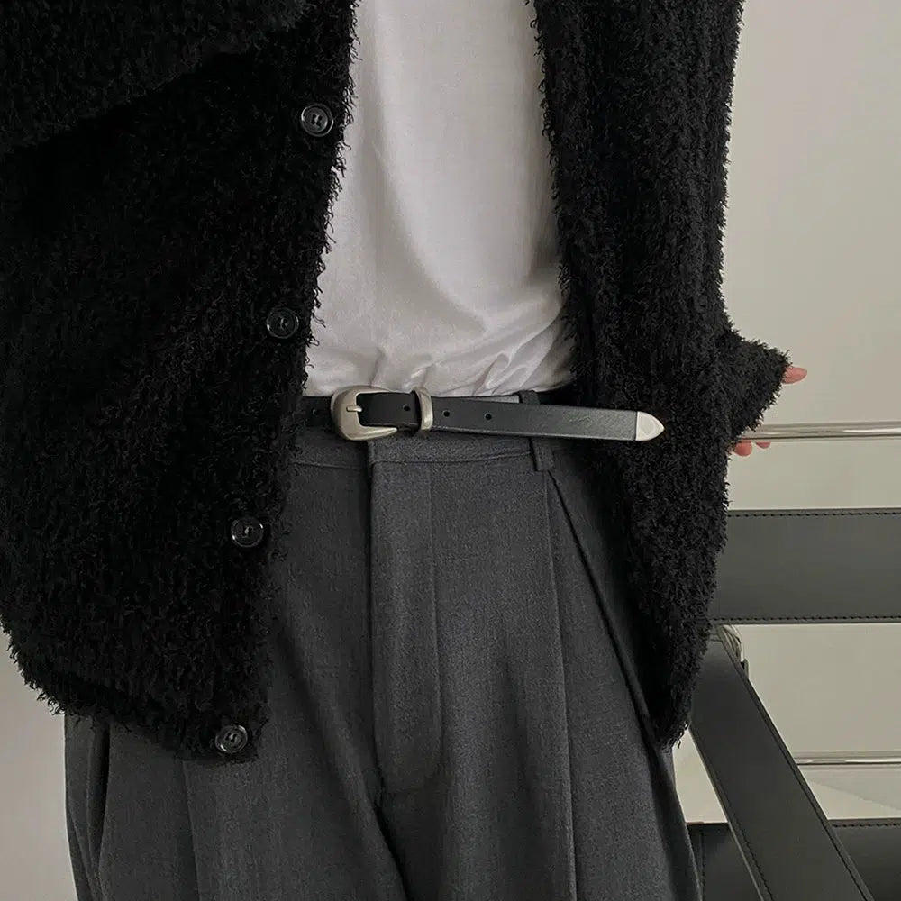 OH Vintage Matte Buckle Belt-korean-fashion-Belt-OH Atelier-OH Garments