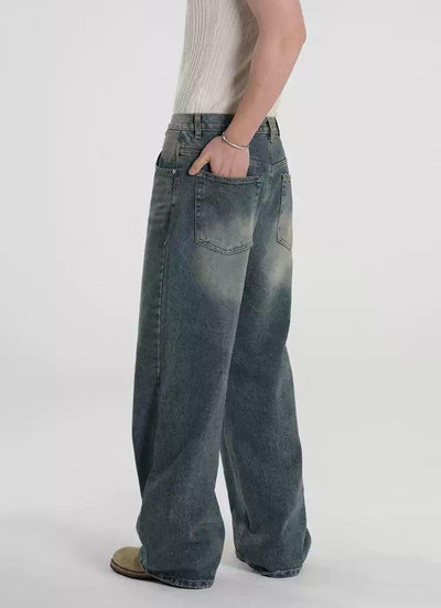OH Washed Faded Straight Jeans-korean-fashion-Jeans-OH Atelier-OH Garments