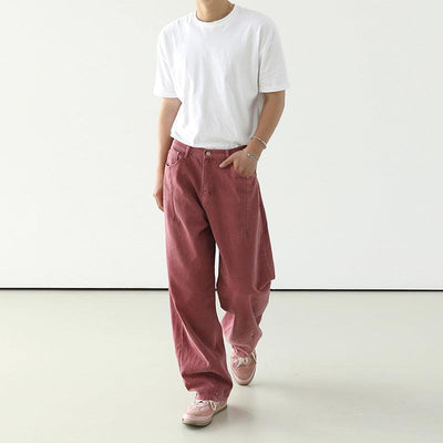 OH Washed Loose Bootcut Jeans-korean-fashion-Jeans-OH Atelier-OH Garments