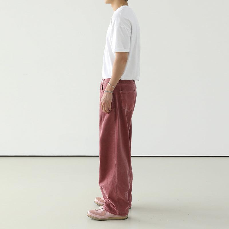 OH Washed Loose Bootcut Jeans-korean-fashion-Jeans-OH Atelier-OH Garments