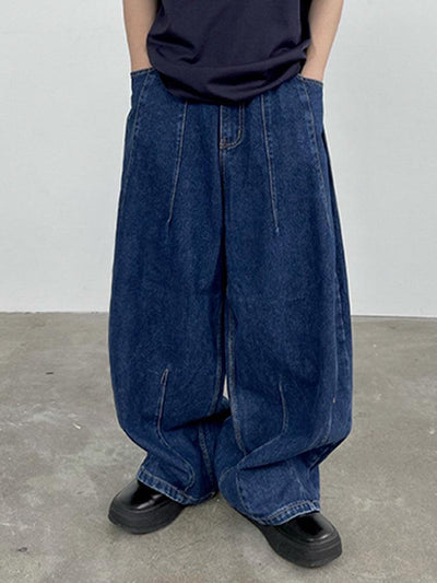 OH Washed Loose Jeans-korean-fashion-Jeans-OH Atelier-OH Garments