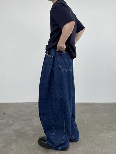 OH Washed Loose Jeans-korean-fashion-Jeans-OH Atelier-OH Garments