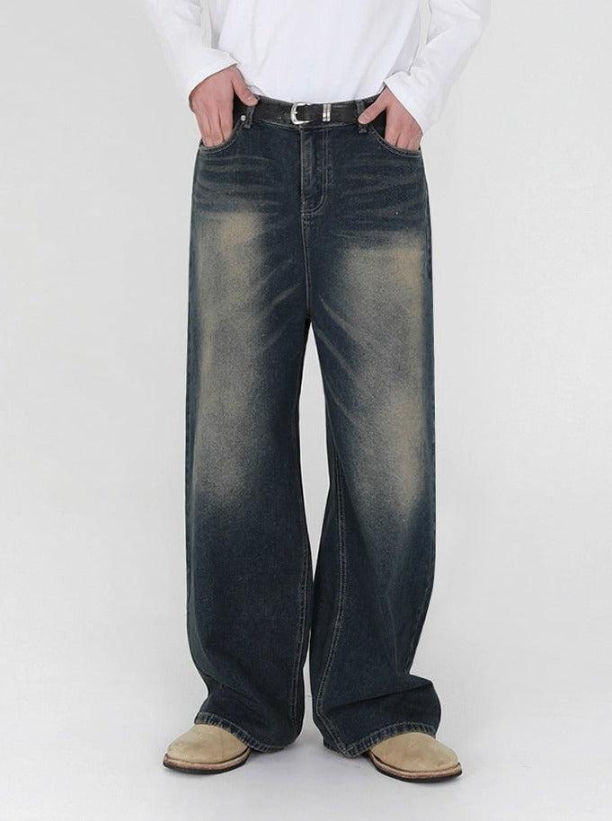 OH Washed Straight Jeans-korean-fashion-Jeans-OH Atelier-OH Garments