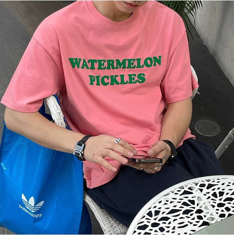 OH Watermelon Pickles T-Shirt-korean-fashion-T-Shirt-OH Atelier-OH Garments