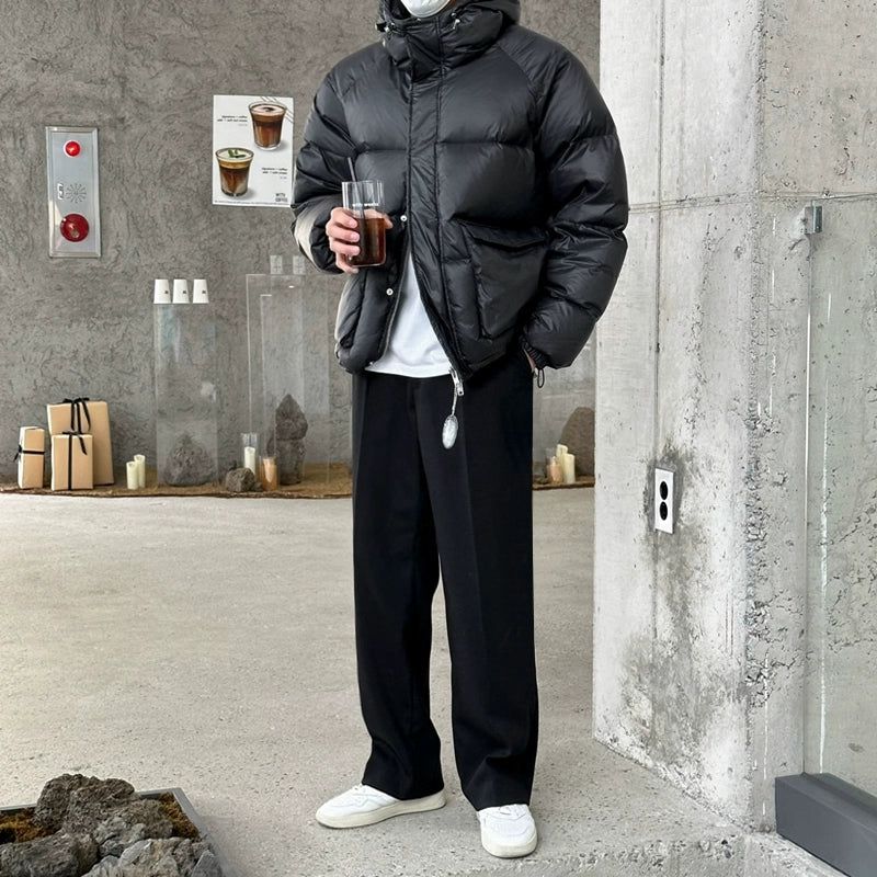 OH Winter Zipped Down Jacket-korean-fashion-Jacket-OH Atelier-OH Garments