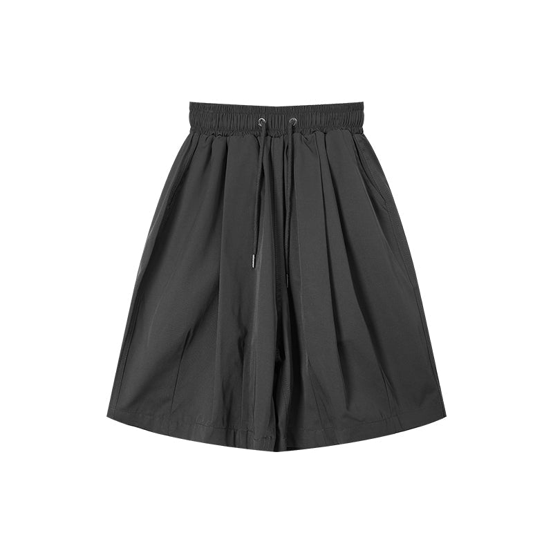 Pop Casual Drawstring Plain Shorts-korean-fashion-Shorts-Pop's Closet-OH Garments