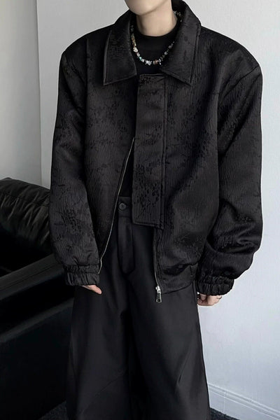 Qi Asian Style Texture Jacket-korean-fashion-Jacket-Qi's Closet-OH Garments