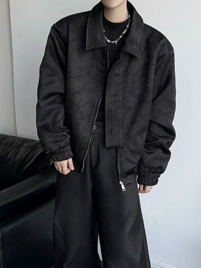 Qi Asian Style Texture Jacket-korean-fashion-Jacket-Qi's Closet-OH Garments