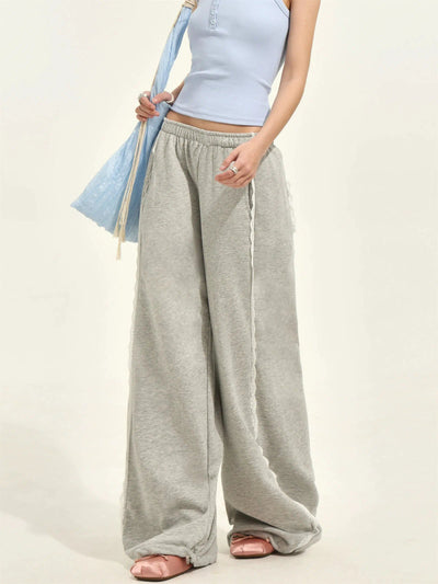 Shi Casual Side Lace Sweatpants-korean-fashion-Pants-Shi's Closet-OH Garments