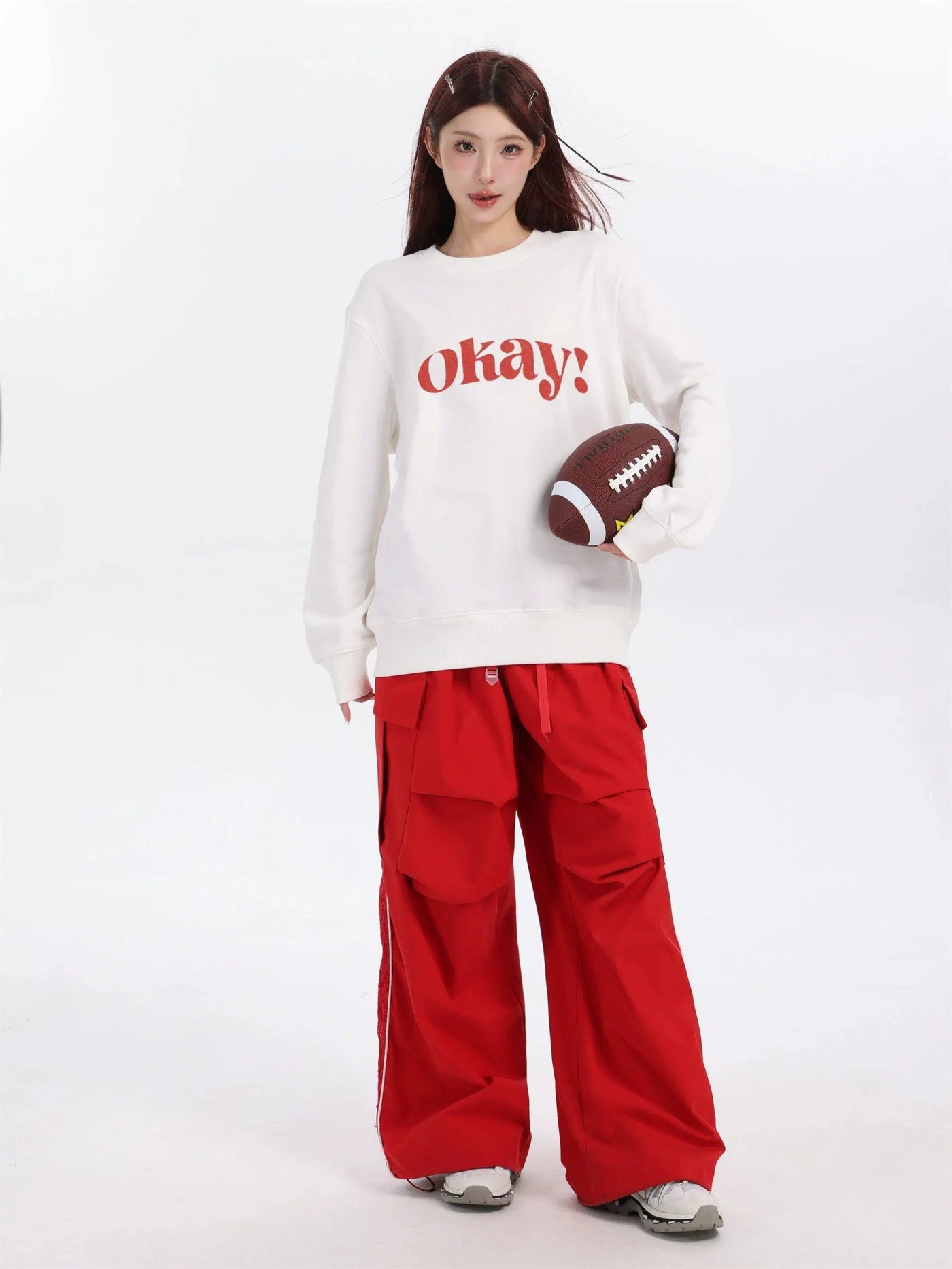 Shi Okay! Text Print Crewneck-korean-fashion-Crewneck-Shi's Closet-OH Garments