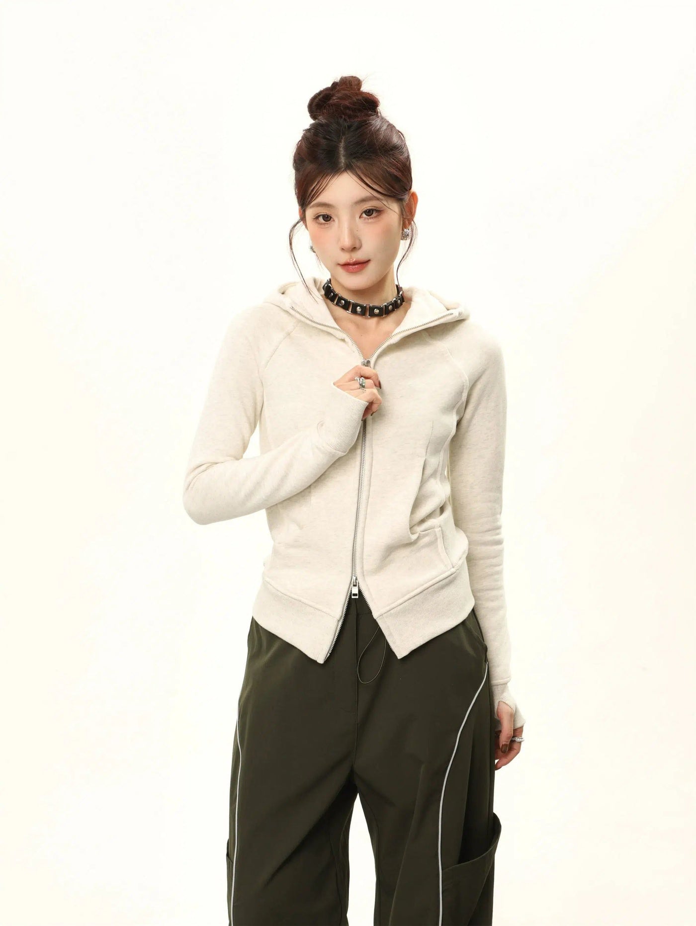 Shi Regular Fit Double Zip Hoodie-korean-fashion-Hoodie-Shi's Closet-OH Garments