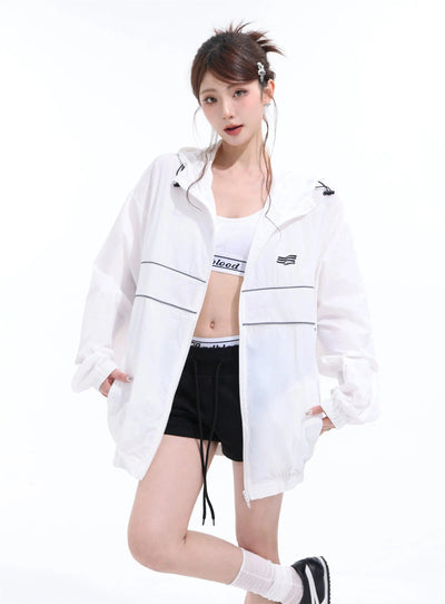 Shi Sports Thin Sun Protection Jacket-korean-fashion-Jacket-Shi's Closet-OH Garments