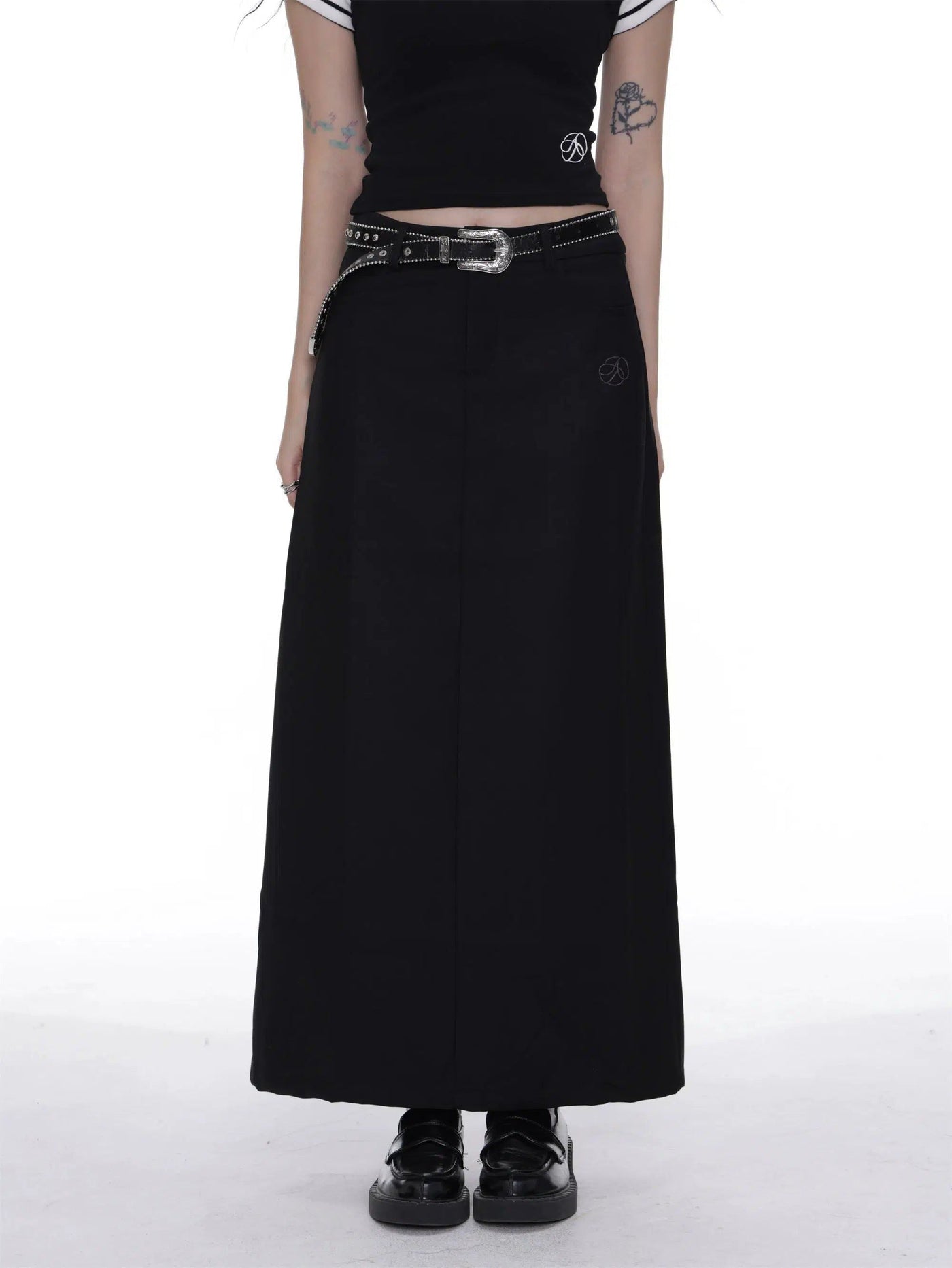 Shi Straight Long Hip Skirt-korean-fashion-Skirt-Shi's Closet-OH Garments