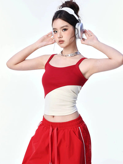 Shi Two-Tone Slim Fit Camisole-korean-fashion-Camisole-Shi's Closet-OH Garments
