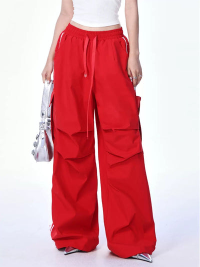 Shi Waist Strap Pleated Cargo Pants-korean-fashion-Pants-Shi's Closet-OH Garments