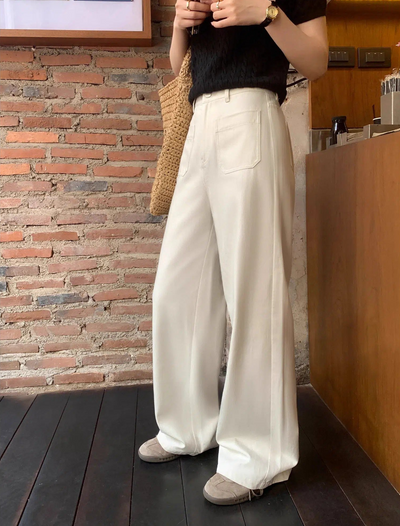 Sue Casual Front Pocket Pants-korean-fashion-Pants-Sue's Closet-OH Garments