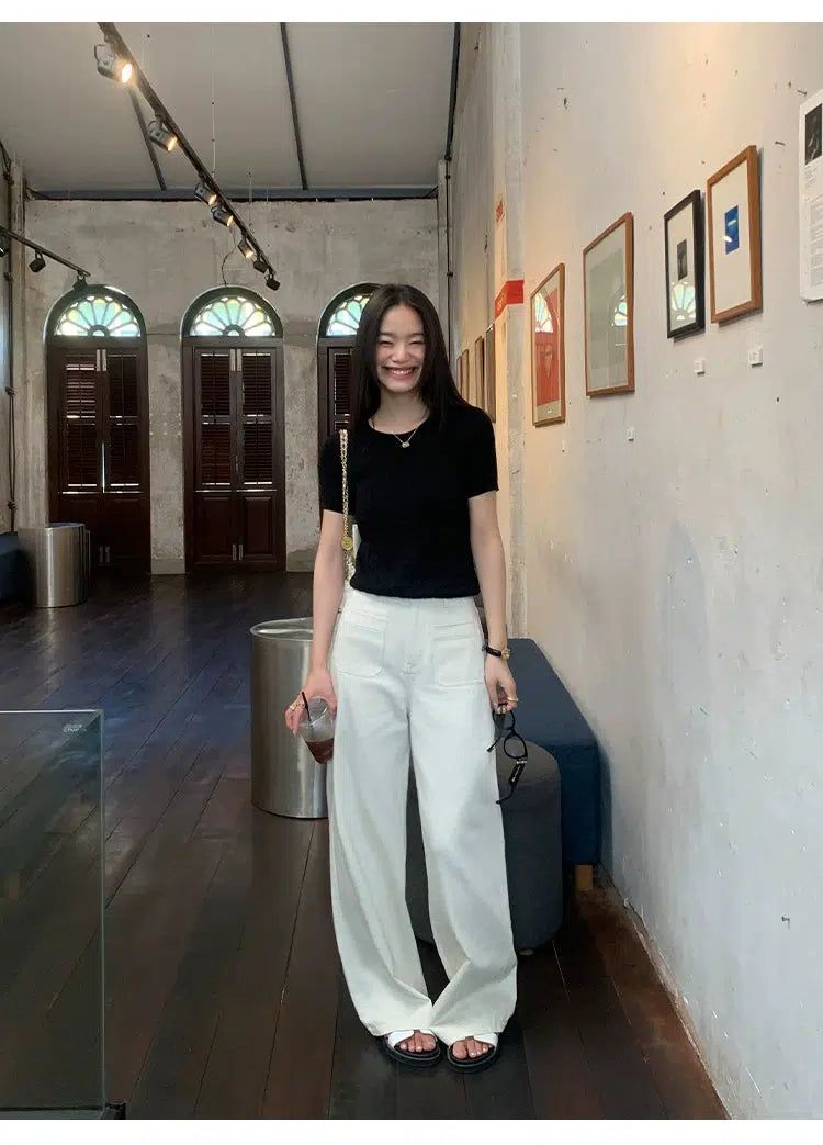 Sue Casual Front Pocket Pants-korean-fashion-Pants-Sue's Closet-OH Garments