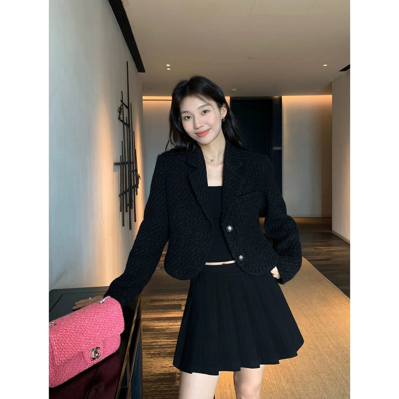 Sue Collegiate Style Pleated Skirt-korean-fashion-Skirt-Sue's Closet-OH Garments