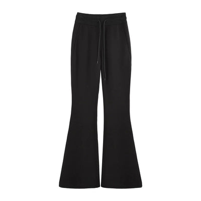 Sue Elastic Drawstring Flared Pants-korean-fashion-Pants-Sue's Closet-OH Garments