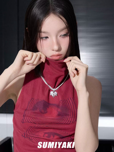 Sumi Diamond Broken Heart Pendant Necklace-korean-fashion-Necklace-Sumi's Closet-OH Garments