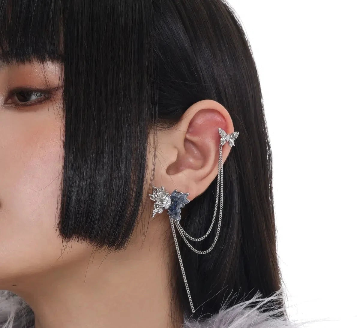 Sumi Gradient Butterfly Earrings-korean-fashion-Earrings-Sumi's Closet-OH Garments