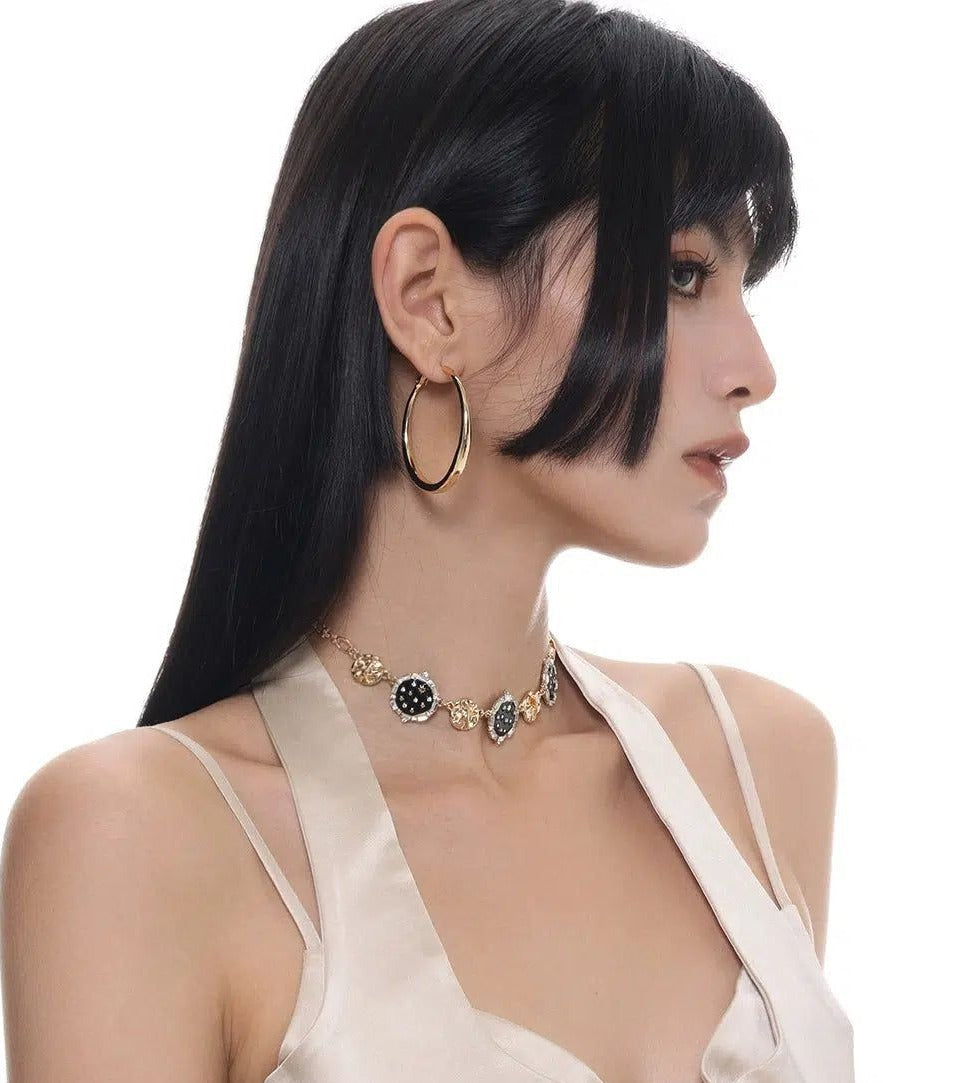 Sumi Oval Hoop Earrings-korean-fashion-Earrings-Sumi's Closet-OH Garments