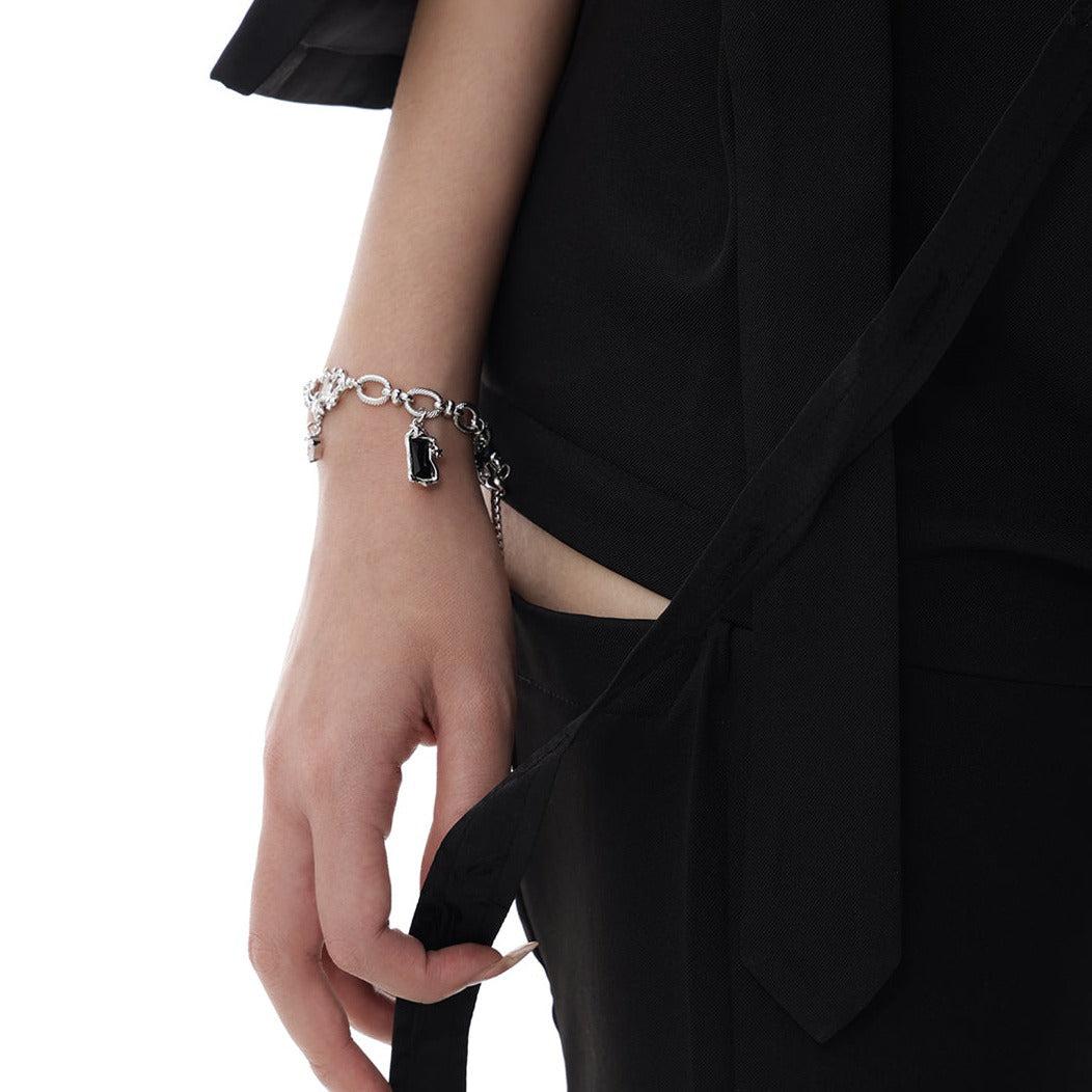 Sumi Starfish Obsidian Bracelet-korean-fashion-Bracelet-Sumi's Closet-OH Garments
