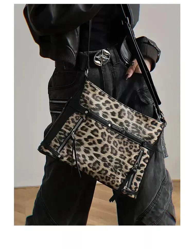Taro Leopard Print Tote Bag-korean-fashion-Bag-Taro's Closet-OH Garments