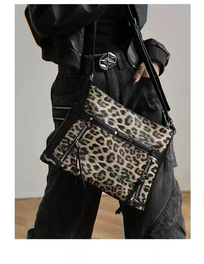 Taro Leopard Print Tote Bag-korean-fashion-Bag-Taro's Closet-OH Garments