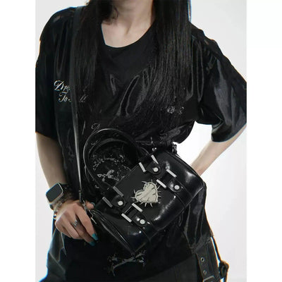 Taro Metallic Thorn Heart Crossbody Bag-korean-fashion-Bag-Taro's Closet-OH Garments