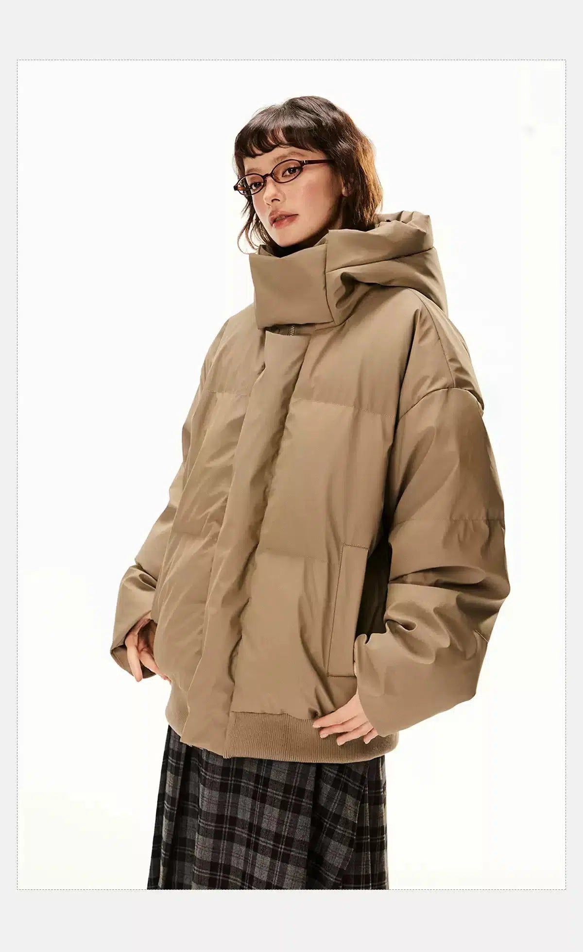 Tom Basic High Neck Down Jacket-korean-fashion-Jacket-Tom's Closet-OH Garments