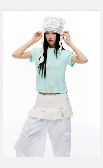 Tom Blurry Puppy Graphic T-Shirt-korean-fashion-T-Shirt-Tom's Closet-OH Garments