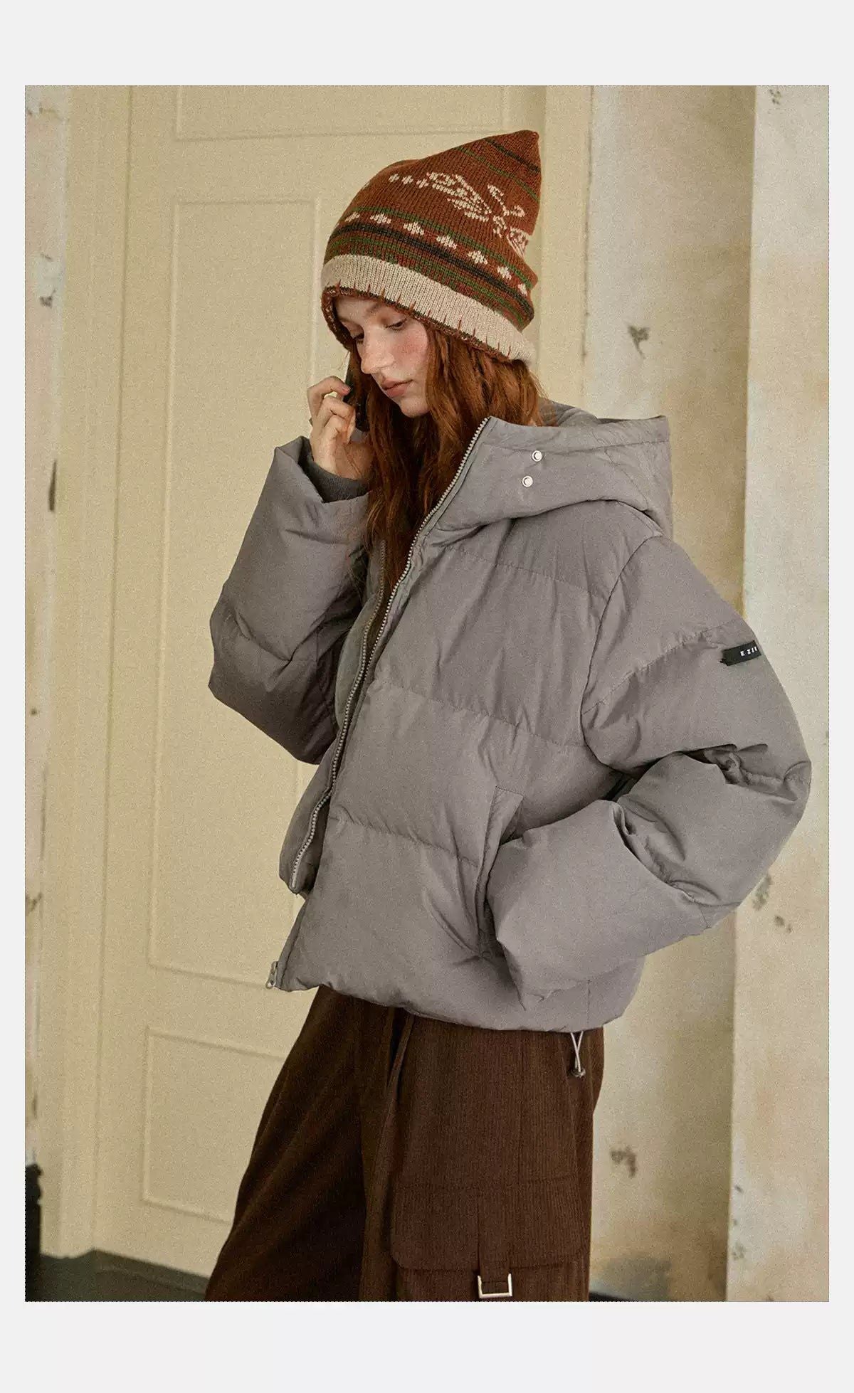 Tom Boxy Hooded Down Jacket-korean-fashion-Jacket-Tom's Closet-OH Garments