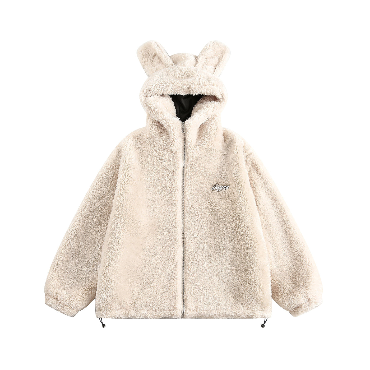 Tom Bunny Ears Hooded Fleece Jacket-korean-fashion-Jacket-Tom's Closet-OH Garments