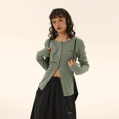 Tom Buttoned Long Sleeves Knit Blouse-korean-fashion-Blouse-Tom's Closet-OH Garments