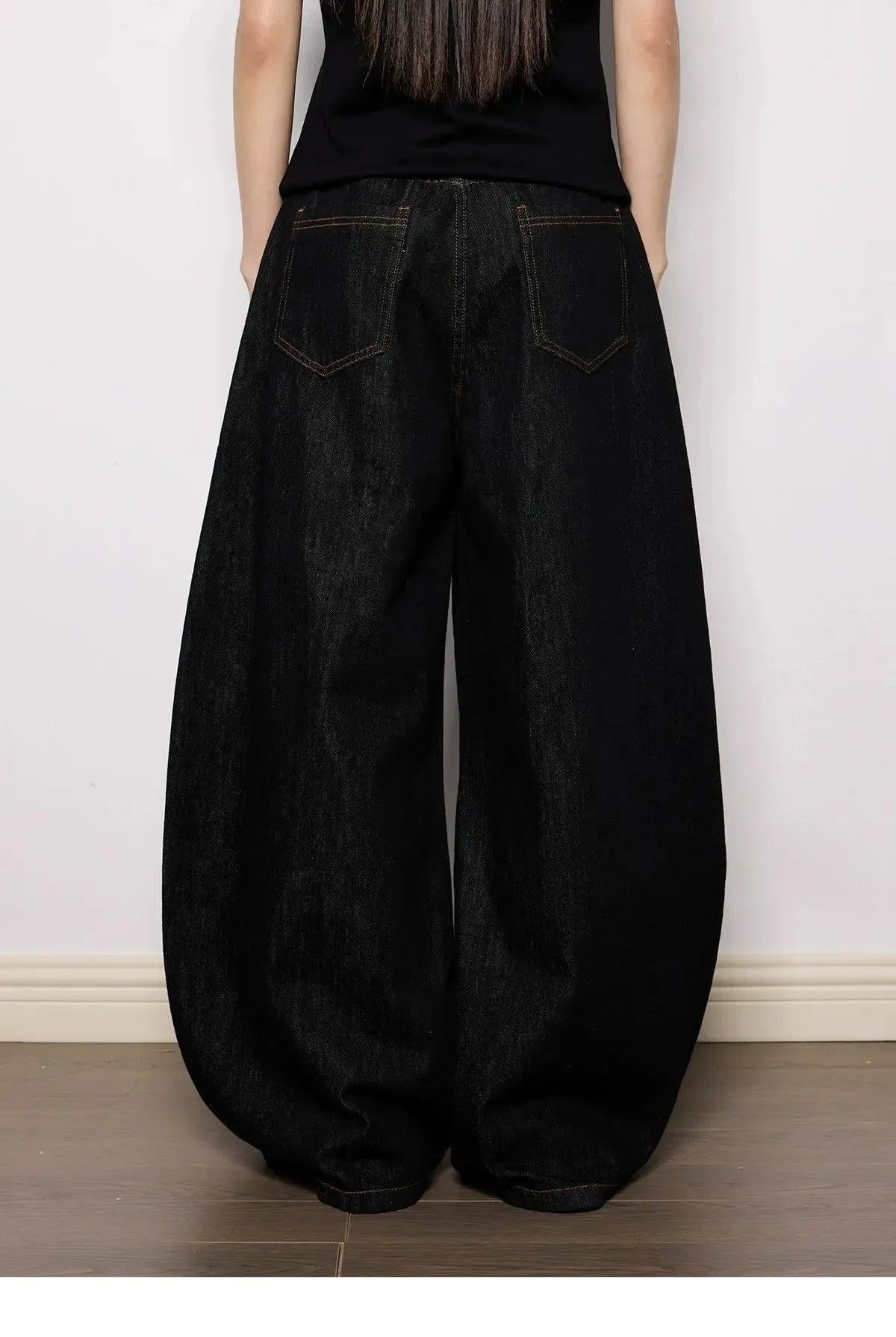 Tom Casual Cow Color Embroidered Jeans-korean-fashion-Jeans-Tom's Closet-OH Garments