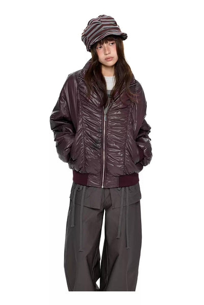 Tom Cinched Lines Puffer Jacket-korean-fashion-Jacket-Tom's Closet-OH Garments