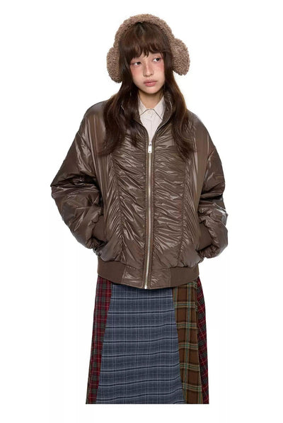 Tom Cinched Lines Puffer Jacket-korean-fashion-Jacket-Tom's Closet-OH Garments