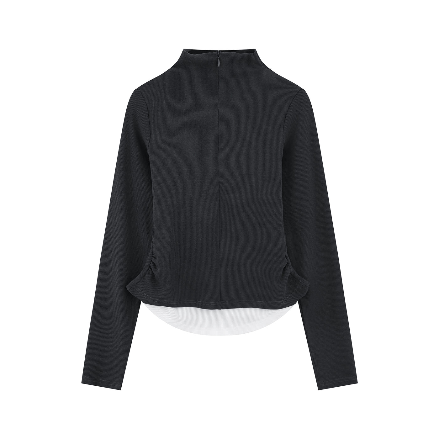 Tom Contrast Slim Fit Knit Half-Zip-korean-fashion-Half-Zip-Tom's Closet-OH Garments