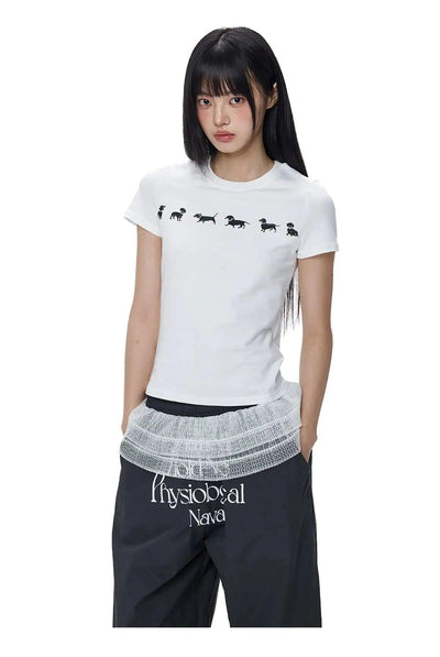 Tom Cute Puppy Era T-Shirt-korean-fashion-T-Shirt-Tom's Closet-OH Garments