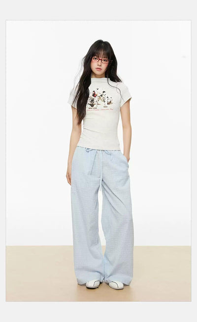 Tom Dalmatian Dog Graphic T-Shirt-korean-fashion-T-Shirt-Tom's Closet-OH Garments