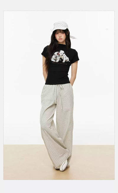 Tom Dalmatian Dog Graphic T-Shirt-korean-fashion-T-Shirt-Tom's Closet-OH Garments