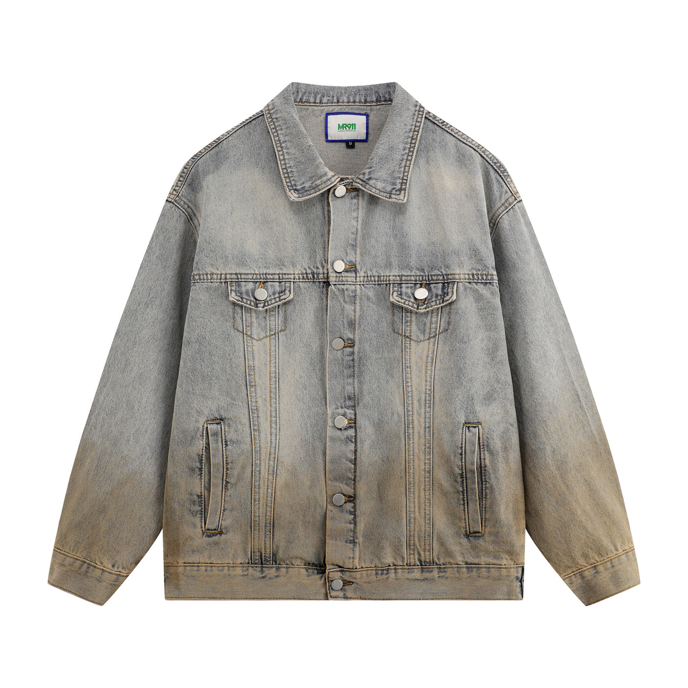 Tom Distressed Faded Denim Jacket-korean-fashion-Jacket-Tom's Closet-OH Garments