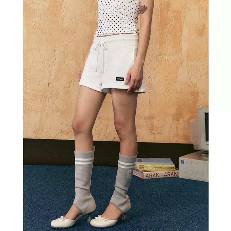 Tom Drawstring Irregular Slit Shorts-korean-fashion-Shorts-Tom's Closet-OH Garments