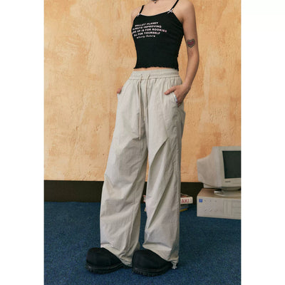 Tom Elasticated Drawcords Track Pants-korean-fashion-Pants-Tom's Closet-OH Garments