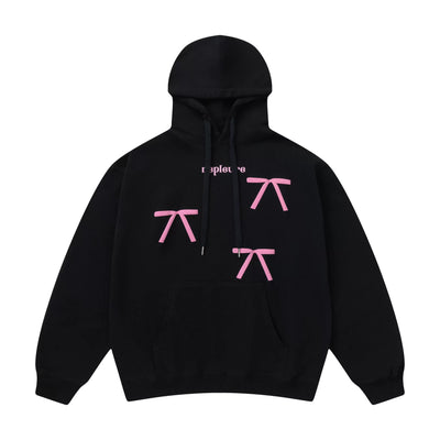 Tom Embossed Mini Ribbons Hoodie-korean-fashion-Hoodie-Tom's Closet-OH Garments