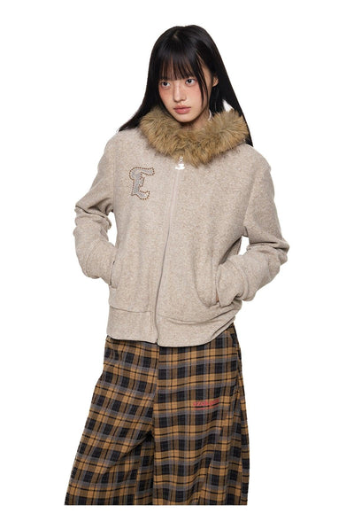 Tom Faux Fur Line Jacket-korean-fashion-Jacket-Tom's Closet-OH Garments