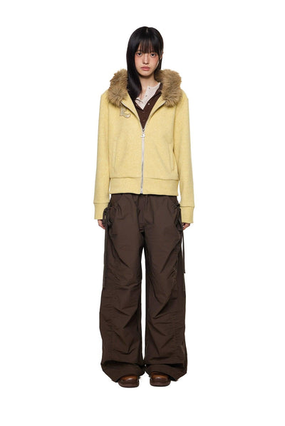 Tom Faux Fur Line Jacket-korean-fashion-Jacket-Tom's Closet-OH Garments