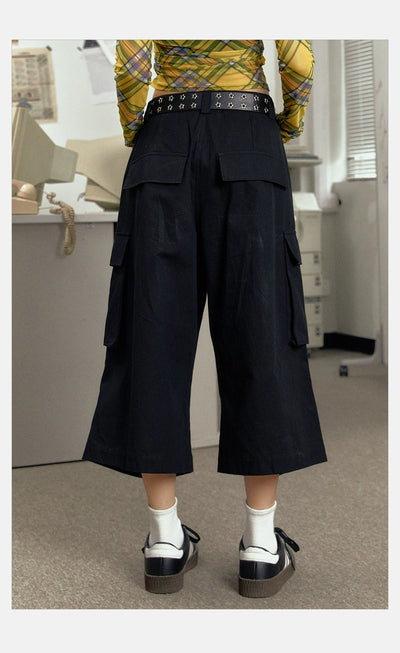 Tom Flap Pocket Cargo Shorts-korean-fashion-Shorts-Tom's Closet-OH Garments